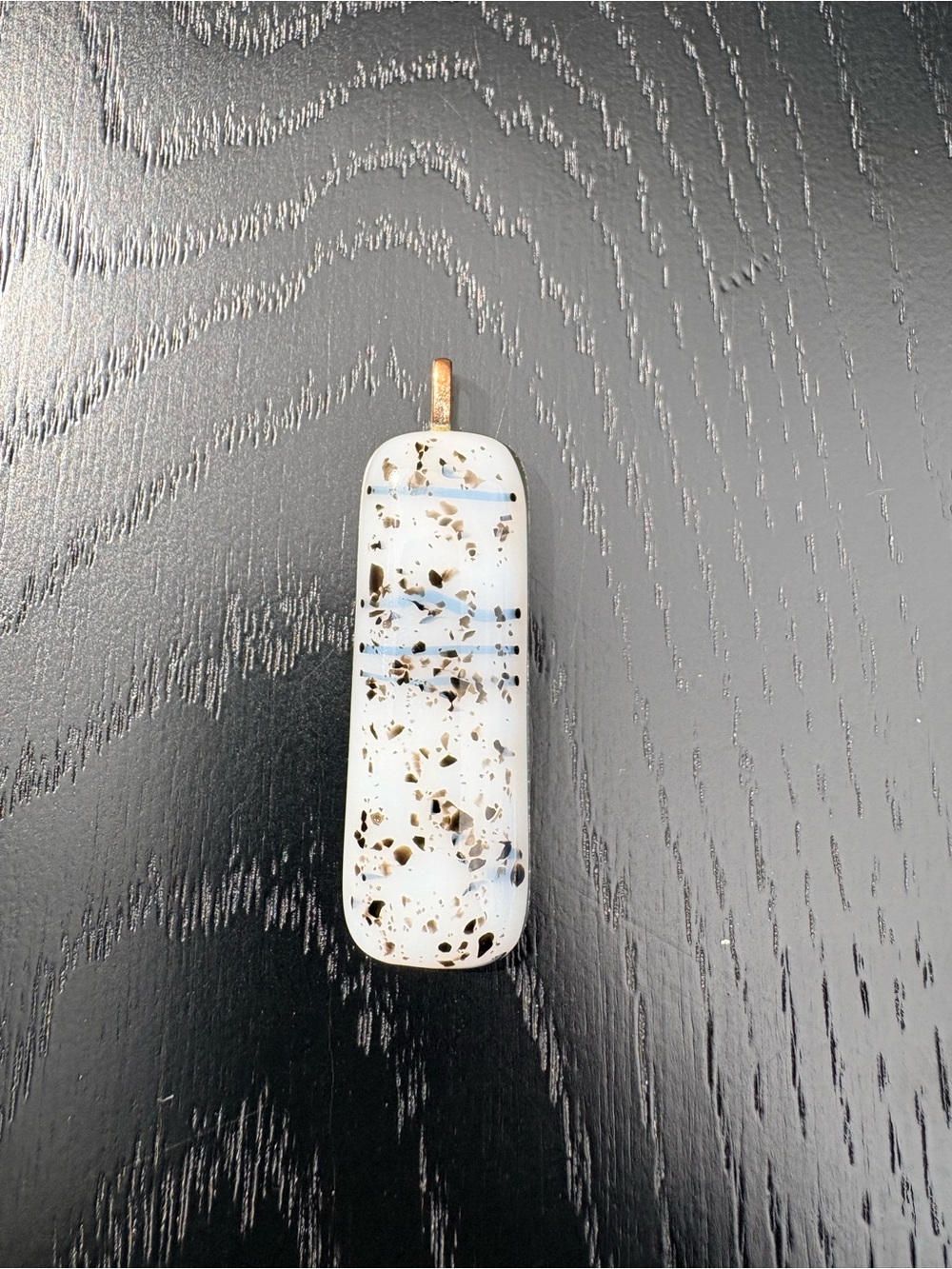 Handmade Fused Glass Speckled Pendant